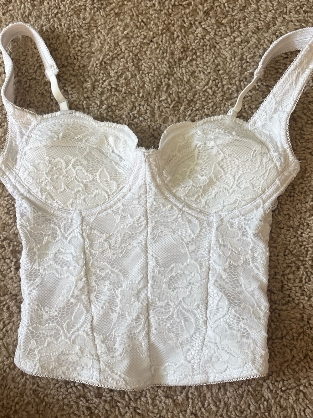 White Lace Corset
